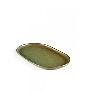 SURFACE oval tallerken 150x250mm, grønn Designet av Sergio Herman 