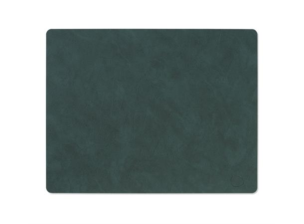 Bordbrikke NUPO Square L 35x45cm DarkGre Dark Green - 80% lær/20% naturlig gummi