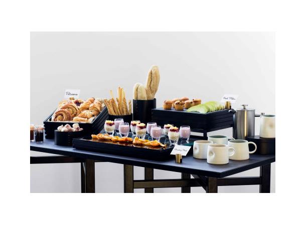 FLOW Black fat GN1/1-80 SORT ASK L:530mm B:325mm H:80mm