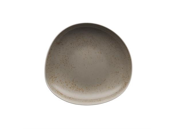 POTTERY dyp tallerken coupe asym Ø:220mm Dekor: Unique Light Grey