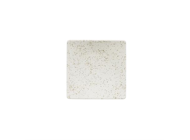 POTTERY halvdyp tallerken 120x120mm Dekor: Unique White