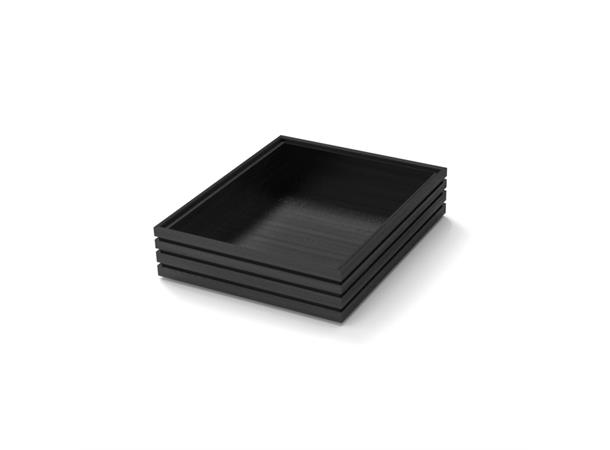 FLOW Black fat GN1/2-80 SORT ASK L:325mm B:265mm H:80mm