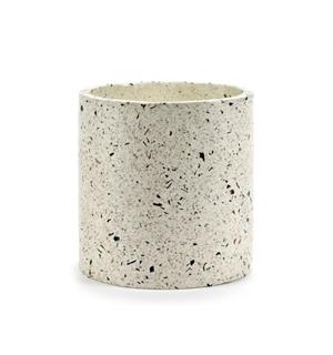 Potte Granitt hvit L, Ø:250/H:250mm Potteskjuler Terrazzo 