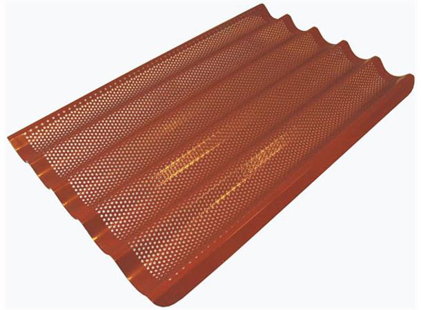 RENNEPLATE/Baguettbrett 600x400 Aluminium, Non-stick Silikongummi