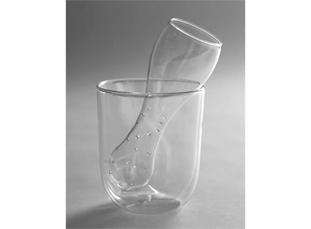SERAX tekopp dobbelvegget glass Inkludert tesil i glass