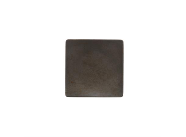 POTTERY halvdyp tallerken 120x120mm Dekor: Unique Dark Grey