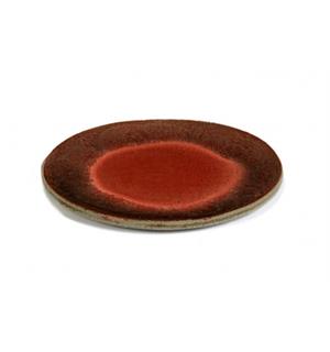 FCK tallerken Ø:200mm, rød Rått, rustikk og organisk 