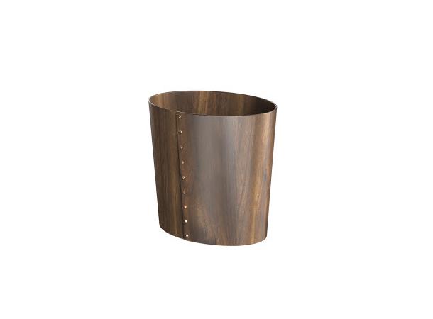 CRASTER Luxury avfallsbøtte S, valnøtt Oval 240x189x225 (BxDxH)