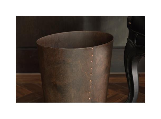 CRASTER Luxury avfallsbøtte S, valnøtt Oval 240x189x225 (BxDxH)