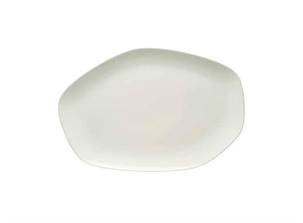 ISLAND fat rektangulært 399x266mm Noble China - Benhvitt sterkt porselen