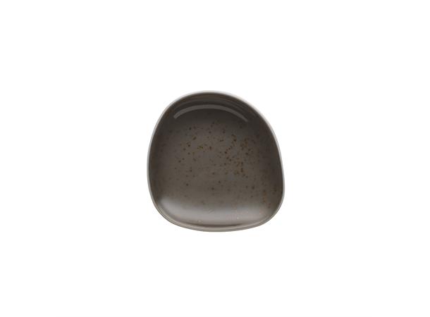 POTTERY dipskål asymmetrisk Ø:90mm Dekor: Unique Dark Grey