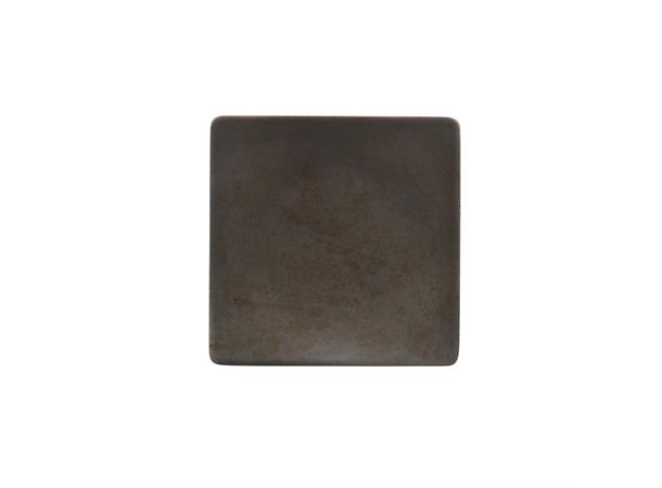 POTTERY halvdyp tallerken 240x240mm Dekor: Unique Dark Grey