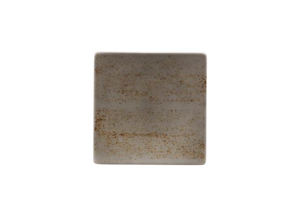 POTTERY halvdyp tallerken 240x240mm Dekor: Unique Light Grey