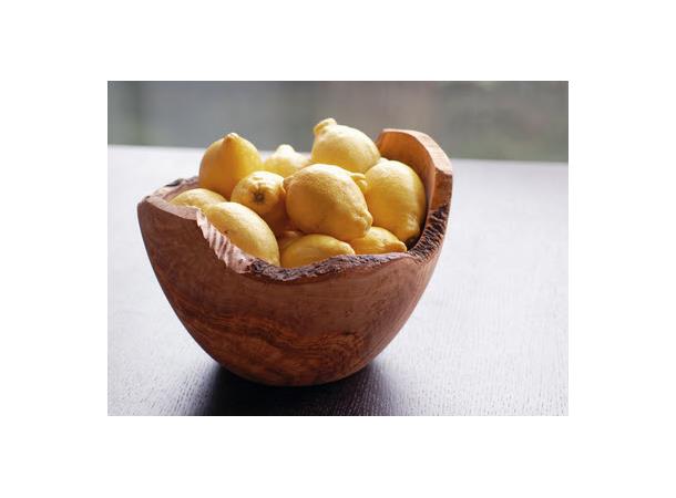Rustic bolle i oliventre, Ø:240mm Serveringbolle i oliventre H 185mm