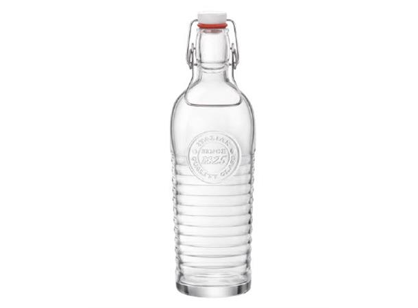 OFFICINA 1825 Vannflaske Glass 1,2ltr. Ø:94mm H:290mm 1,2ltr.  - Med patentkork