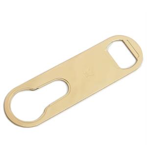 Bar blade flaskeåpner, Gull "Church Key" gold 