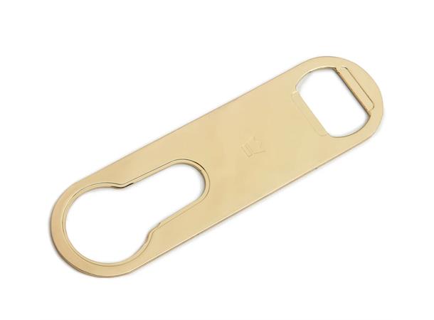 Bar blade flaskeåpner, Gull "Church Key" gold