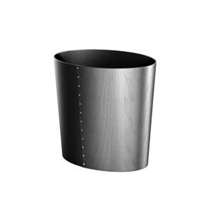 CRASTER Luxury avfallsbøtte L, sort Oval 530x350x680 (BxDxH) 