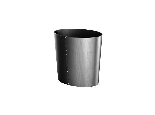 CRASTER Luxury avfallsbøtte L, sort Oval 530x350x680 (BxDxH)