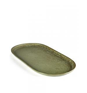 SURFACE oval tallerken 170x355mm, grønn Designet av Sergio Herman 