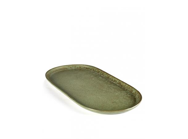 SURFACE oval tallerken 170x355mm, grønn Designet av Sergio Herman