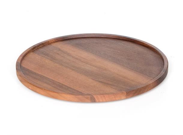 CRASTER TILT rundt fat valnøtt Ø:320mm H:25mm