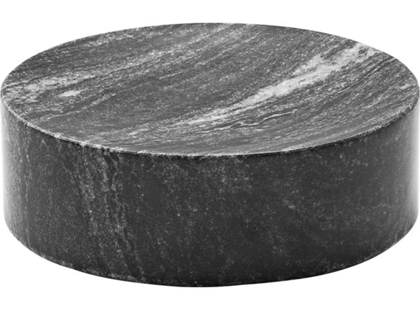 PLAYGROUND marmorplatå Ø:130mm SORT Ø:130mm H:43mm