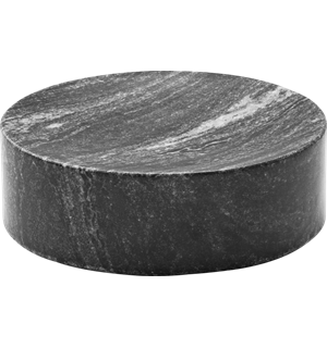 PLAYGROUND marmorplatå Ø:130mm SORT Ø:130mm H:43mm 