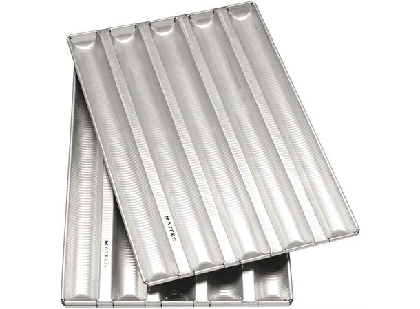 Renneplate/baguettbrett, 600x400 Perf aluminium - Plass til 5 baguetter