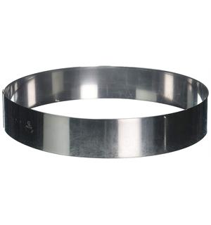 Kakering Ø: 240mm H 44mm I rustfritt stål 