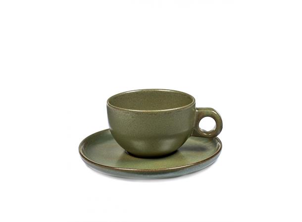 SURFACE cappuccinokopp/skål Ø:95mm,grønn 23 cl. Designet av Sergio Herman
