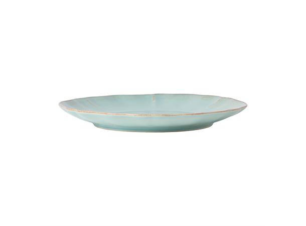 ALENTEJO tallerken flat Ø:210mm. Turkis Steingods
