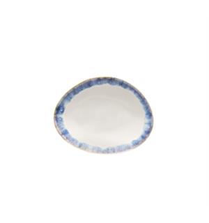 BRISA oval tallerken L:160mm B:120m, blå L:160mm B:120mm H:24mm - Stengods 