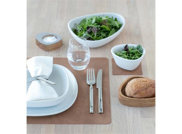 Bordbrikke NUPO Square L 35x45cm Nature 80% lær/20% naturlig gummi