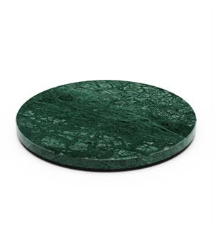 CRASTER TILT rundt fat i marmor, Grønn Ø:320mm H:25mm 