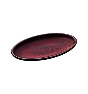 GLOW oval tallerken L:260mm L:260mm B:170mm H:28mm - Steingods 
