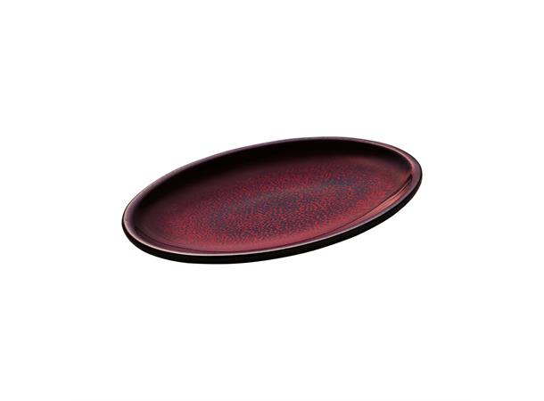 GLOW oval tallerken L:260mm L:260mm B:170mm H:28mm - Steingods