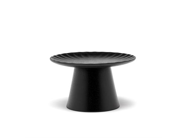 INKU kakefat på stett Ø:150/H:90mm, sort Nydelig steingods fra Sergio Herman