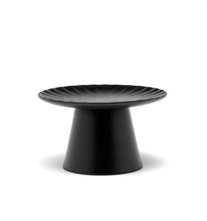 INKU kakefat på stett Ø:150/H:90mm, sort Nydelig steingods fra Sergio Herman 
