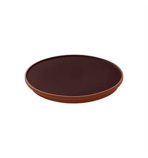 JARDIM flat tallerken Ø:160mm, brun Terrakotta med glassert innerflate 