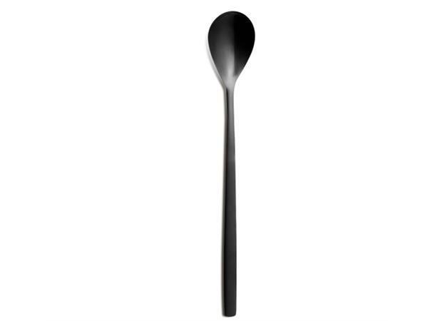 KULL longdrinkskje L:202mm, sort Coated bestikk - 18% kromstål