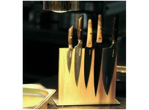 Knivblokk Magnetisk i tre finish