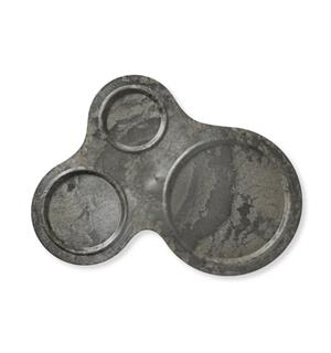 LUUPS fat treroms i trefiber/plast, sort Ø:33x36,5 cm 
