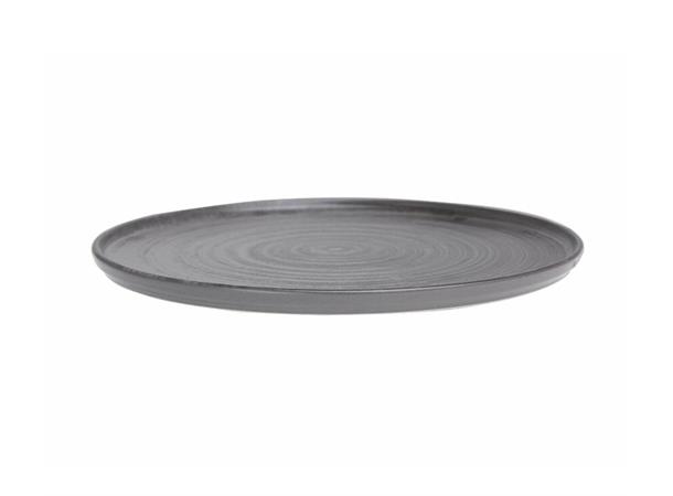 LYKKE flat tallerken rett kant Ø:270m GR GRÅ. Ø:270mm H:15mm Vekt:606gr.