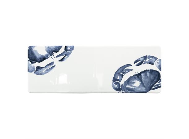 MARITIM plate/tallerken rekt 33x11cm Dekor: Ocean Breeze