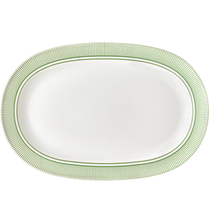 Oval tallerken 26x18cm, MOMENTS ACCENT GREEN 
