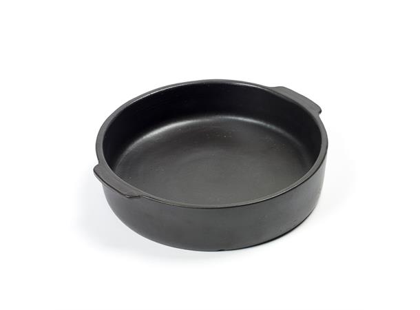 PURE ovnsfat rund Ø:250mm, sort keramikk Fra Serax - Ø:250/H:60mm
