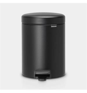 Pedalbøtte 5ltr Brabantia, Matt sort 