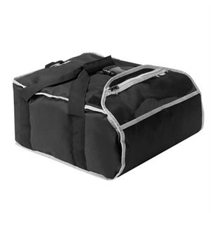 Pizzabag for 4x40cm eller 3x45cm pizza Isolert utførelse, glidelås og seler 