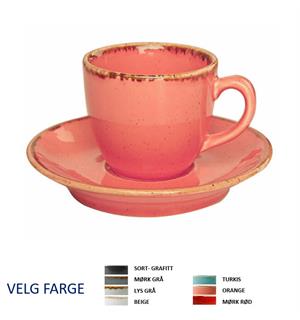 SEASONS espressokopp 8cl Vitroporselen med dekor - Velg farge! 